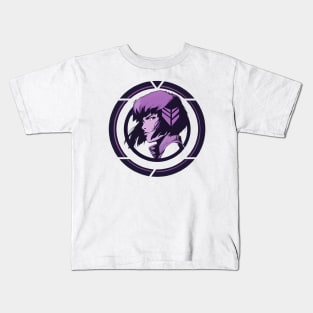 Cybernetic Journeys: Ghost in the Shell Aesthetics, Techno-Thriller Manga, and Mind-Bending Cyber Warfare Art Kids T-Shirt